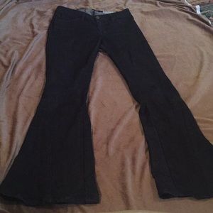 Siwy Chloe black flare jeans.